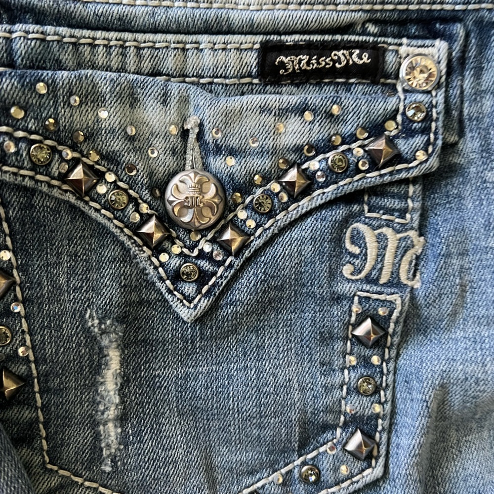 Miss Me Jean shorts size 29 bling sparkle shine womens/ jrs